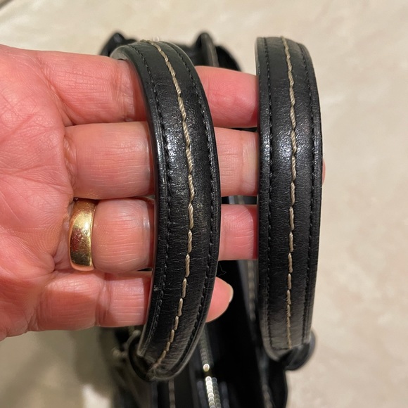 Coach black leather small hand bag - Picture 12 of 16